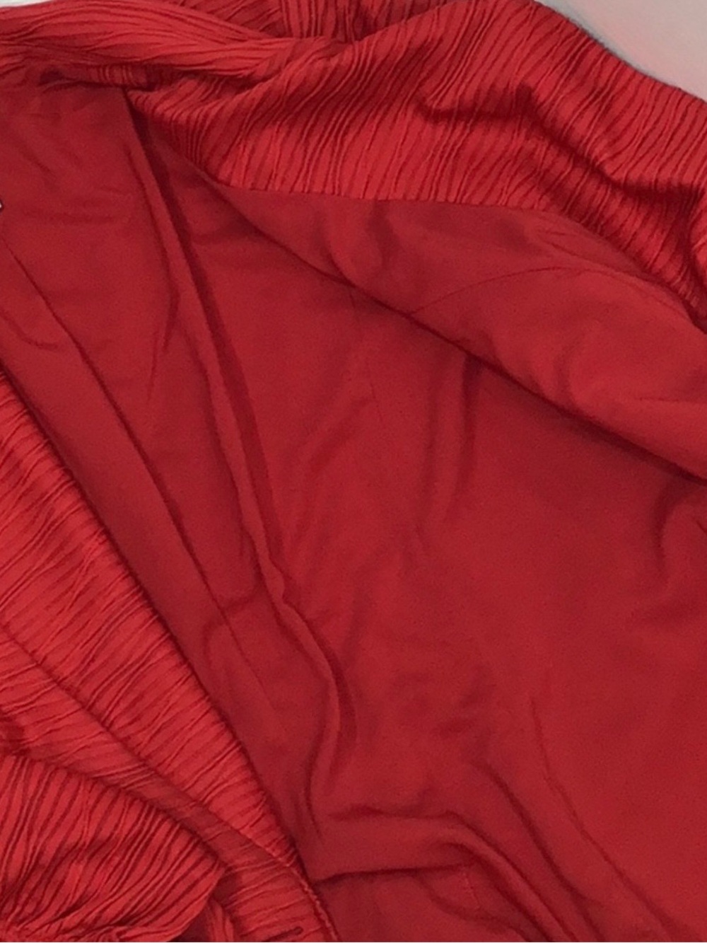 Chico's Red Textured Single-Button Blazer - Picture 10 of 11